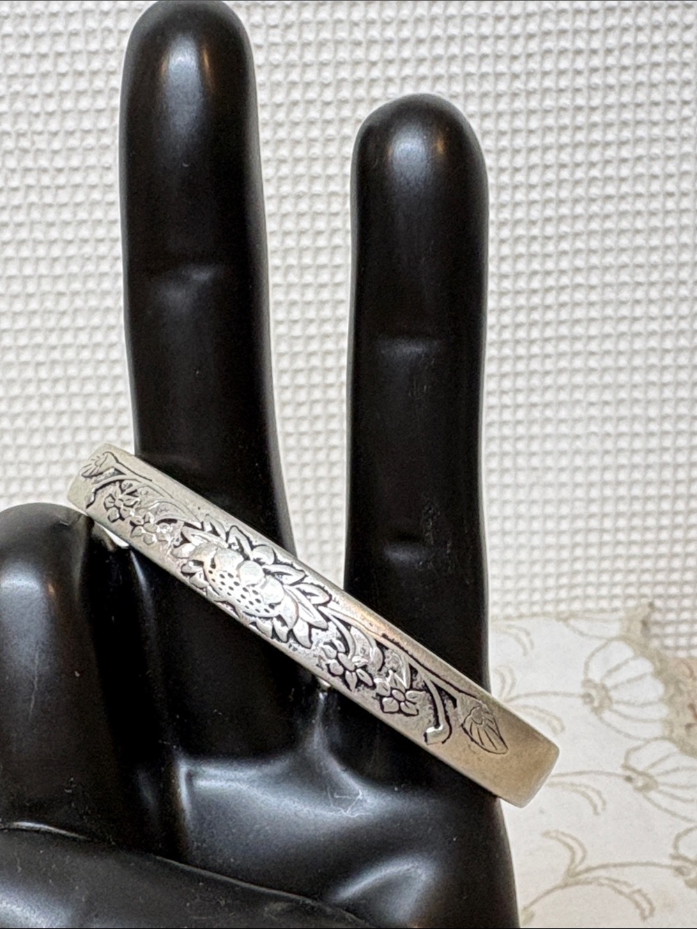 Silver cuff bracelet